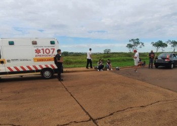 Itaembé Guazú: motociclista chocó contra un automóvil