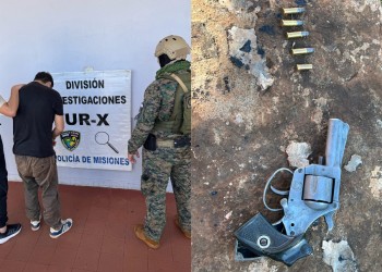 Buscado por robo, recibió a la policía a los tiros en Garupá: terminó detenido