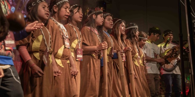 CULTURA ANCESTRAL. Coros de la comunidad mbya actuarán en El Brete de Posadas.