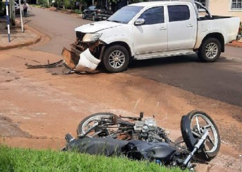Oberá: Menor se quebró tibia y peroné, tras protagonizar un siniestro vial en una motocicleta
