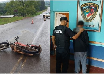 Motociclista terminó en terapia intensiva tras siniestro sobre la ruta costera 2