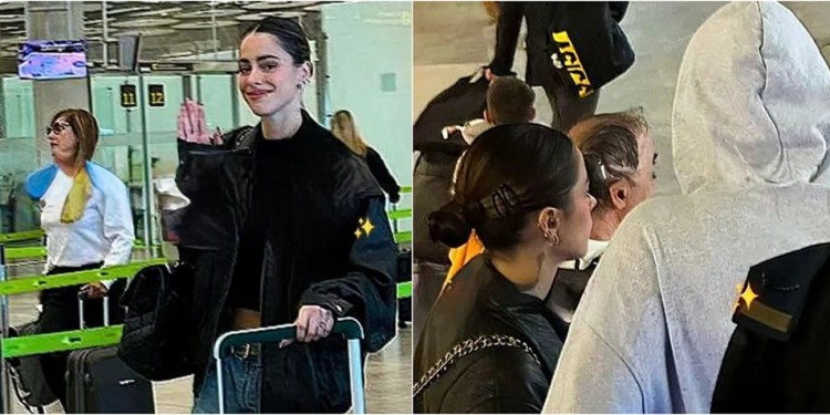 Se los vio en el aeropuerto rumbo a España