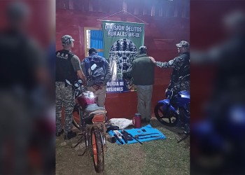 Padre e hijo fueron sorprendidos cuando cazaban en el monte