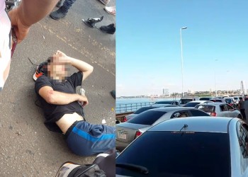 Dos heridos tras protagonizar un choque en el Puente San Roque González de Santa Cruz