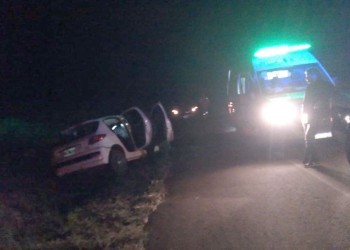 Un herido tras despiste en la ruta 105