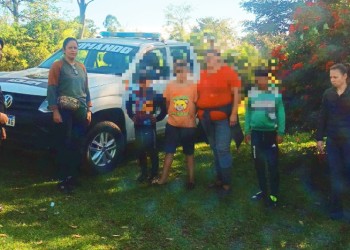 Rescataron a tres chicos que fueron a pescar y se perdieron en el monte