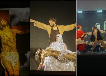 Unas 5.000 personas ovacionaron a “Miguel  Ángel, el artista de Dios” en el parque temático