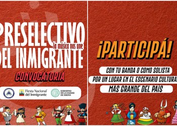 Lanzan concurso preselectivo de bandas para presentarse en la Fiesta Nacional del Inmigrante