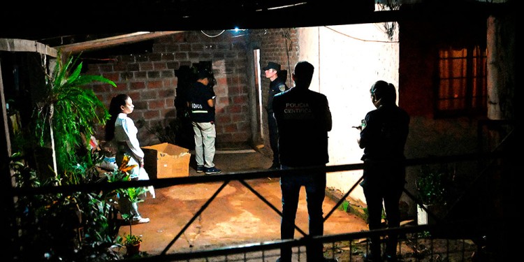 LA VIVIENDA DEL SOSPECHOSO. Fue allanada el pasado martes a la noche.