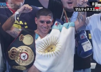 Otra página histórica del boxeo argentino: “Puma” Martínez retuvo el título mundial