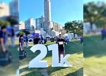 Agustín va por la Media Maratón de Rosario