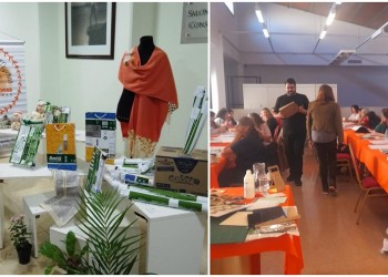 Reutilizan papel de oficina para confeccionar novedosas bolsitas