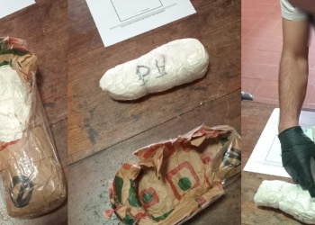 Abandonaron un paquete con cocaína valuada en casi 8 millones de pesos