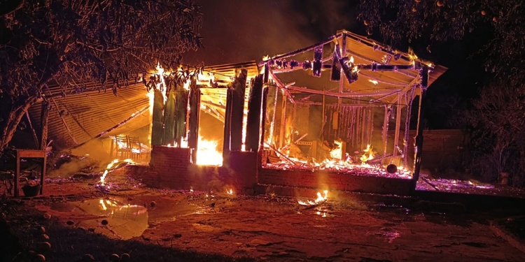 Incendio en San Ignacio