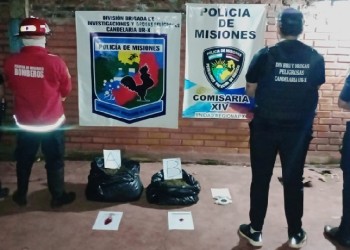 Sofocaron un incendio en el barrio Ñu Porá y se toparon con 12 kilos de marihuana