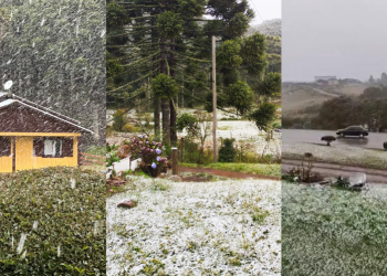 Nieve en Brasil: el sur del país se tiñó de blanco