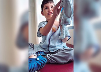 Santino inició un nuevo ciclo de quimio y se acerca al trasplante