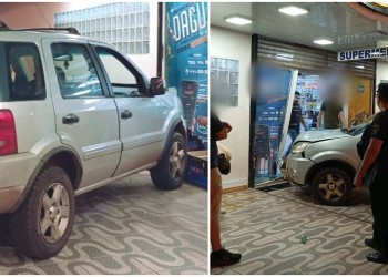 Iguazú: perdió el control de su vehículo y chocó contra un supermercado