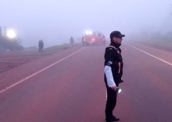Choque fatal en la ruta 14: dos muertos al colisionar una moto y un colectivo
