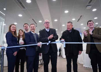 Passalacqua acompañó la inauguración del la nueva sede del Banco Macro en 25 de Mayo