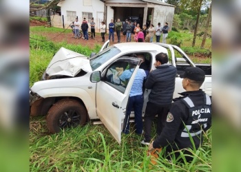Hizo una maniobra para evitar un choque en ruta 103 y terminó despistando