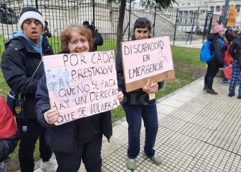 Clamor por la emergencia en discapacidad: trabajadores y familiares movilizados frente al Congreso