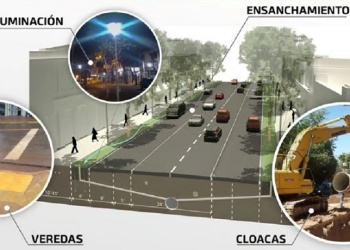 Eldorado: realizan obras integrales sobre la avenida San Martín