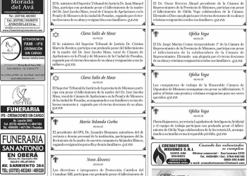 Fúnebres del Sábado 7 de Junio de 2025