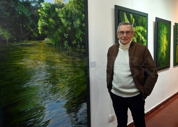 Engel: “Está bueno que la gente venga y se interese en el arte”