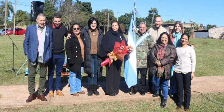 EMOTIVO. En el barrio Hultgren de Oberá las heroínas de Malvinas cuentan con una plaza en honor al trabajo realizado durante la guerra.