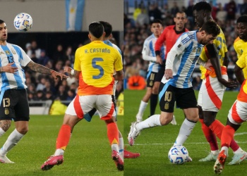 Con diez jugadores, Argentina igualó ante Colombia por Eliminatorias