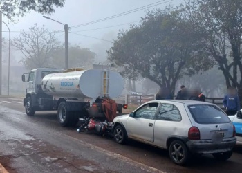 Accidente en cadena en San Vicente
