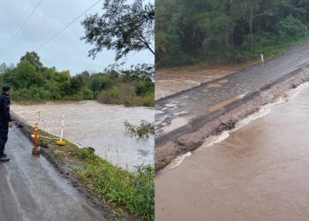 Cortan el tránsito en la ruta 7 por desborde del arroyo Tabay: hay desvíos