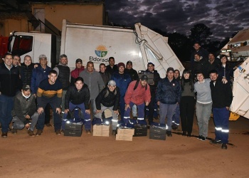 Entrega de indumentaria para trabajadores de Obras Públicas eldoradenses