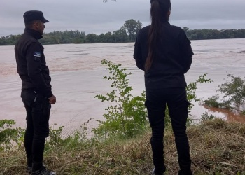 El río Uruguay empezó a descender y no hay más evacuados en El Soberbio