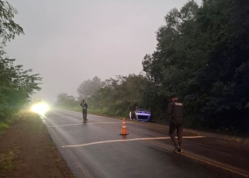 Despiste y vuelco en ruta 103: un joven fue hospitalizado tras esquivar a un perro