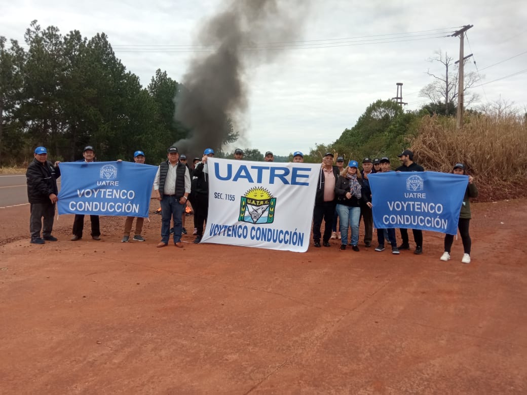 Tareferos se movilizaron en la zona centro por la crisis del sector