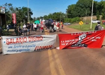 Este miércoles hay corte de ruta y asamblea en el acceso sur de Montecarlo