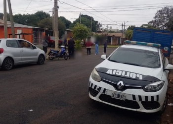 Posadas: Despistó con la motocicleta y terminó lesionado