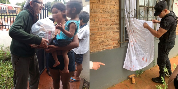 AYUDA ALIMENTARIA. Avelina trabaja en forma constante en la Asociación.