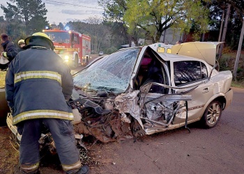Tragedia en la ruta 4: murió un automovilista en un choque frontal