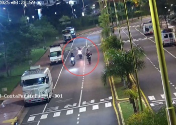 Detuvieron a un motociclista que hacía maniobras peligrosas en la costanera de Posadas