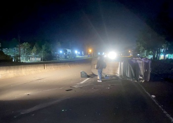 Intentó esquivar un caballo en la ruta 12 y despistó
