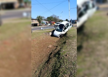 Accidente en la ruta 12 dejó daños materiales