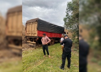 Un camión despistó en en la Ruta 7