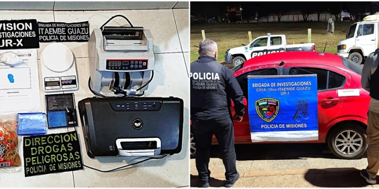 FIAT CRONOS. El automóvil con el que los hermanos colisionaron a un patrullero durante su fuga en el barrio San Lucas, zona sur. Arrojaron cocaína y marihuana al escapar.