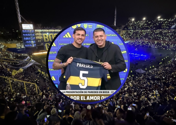 Cerca de 50 mil hinchas de Boca le dieron la bienvenida a Leandro Paredes