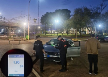 Con casi 2 gramos de alcohol en sangre, fue detenido cuando realizaba maniobras peligrosas
