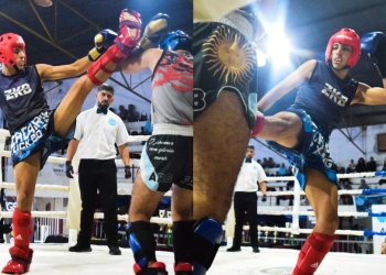 Entrena en un yerbal, es campeón nacional de kickboxing y sueña con llegar al Sudamericano