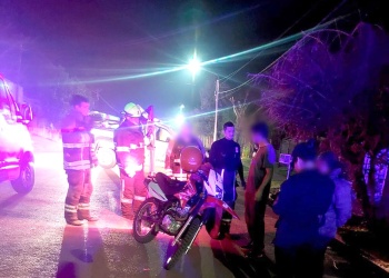 Motociclista herido tras choque en Jardín América
